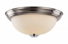 Trans Globe 70526-15 BN - 3LT FLUSHMOUNT-DOUBLE DISK-BN-